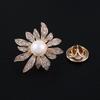 Elegant Daisy Brooch for Women - Zircon Inlaid, Anti-Exposure Buckle, High-End Pearl Lapel Pin