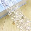 Black & White Embroidered Hollow Lace Trim for Skirts & Cuffs