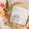 20Pcs Personalized Wedding Napkins Wedding Cocktail Napkins for Engagement Party Bridal Shower Decor Wedding Reception Napkins