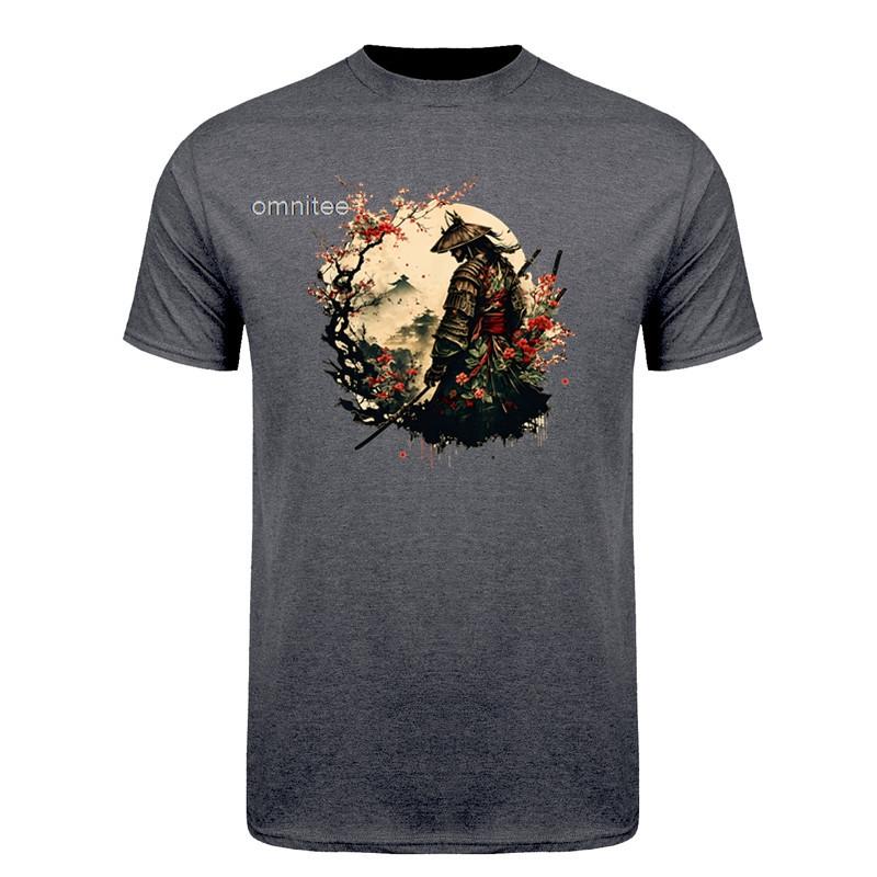 Japanese Samurai T Shirt Bushido Warrior Katana Graphic Tee Vintage Japanese Art Samurai Warrior TShirt HJ071