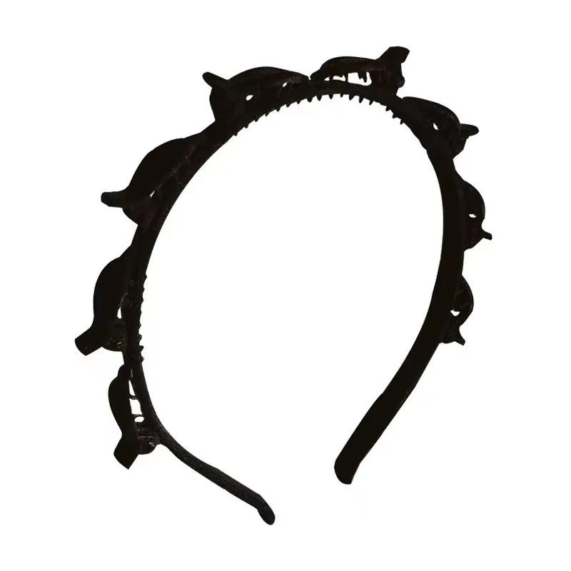 Flocking Braiding Hair Headband for Woman Simple Broken Hairpin Hair Band Fashion Girl Face Washing Headband