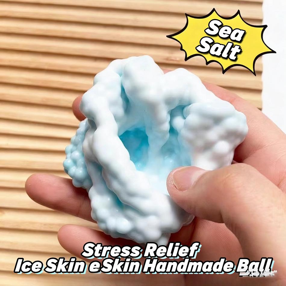 Shapeable Sand Ball Grape Stress Ball Stress Relief Noisy Ball Desktop Hand Exercise Relax Squeezing Soothing Anxiety Plaything Presents