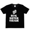 Kids Personalised Big Sister T-Shirt Your Name Birthday Funny Tee Girls Gift