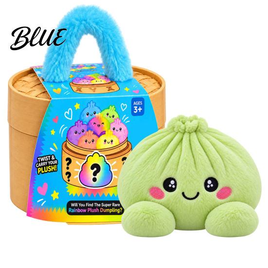 Educational Pretend Play Toy Big Mystery Dumpling Plush Toy, Cute Stuffed Steamed Bun Pillow, Soft Kawaii Food Cuddly Desktop Decor Ornament