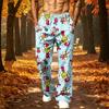 Men's Christmas Printed Loose Fit Jogger Sweatpants with Pockets for Athletic Casual Wear