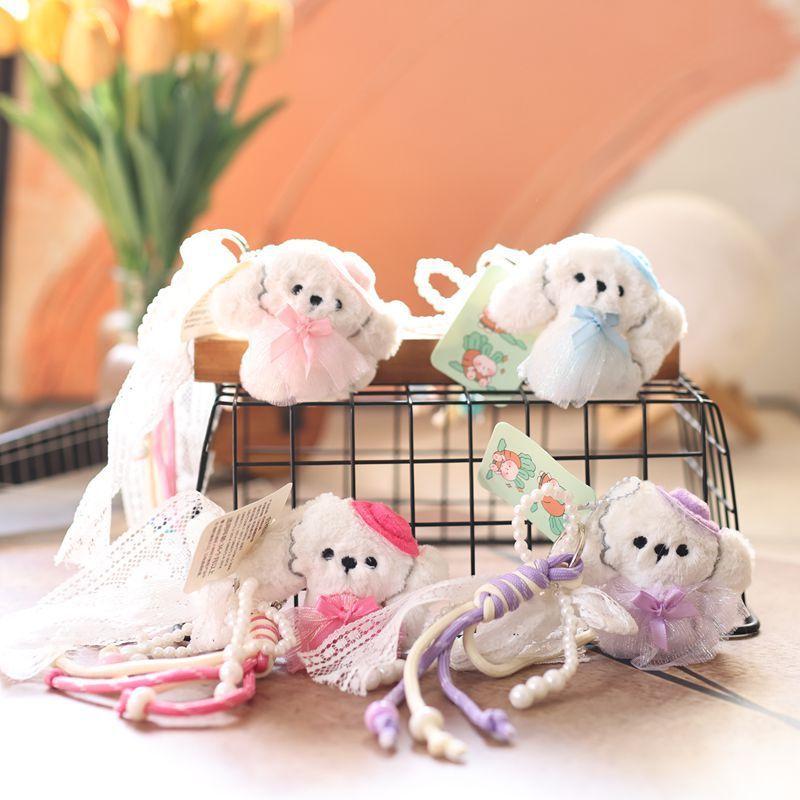 Plush Dog Keychain Toy With Soft Crystal Velvet For Kids And Adults