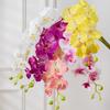 69cm Künstliche Phalaenopsis-Blütenzweige Echte Haptik Falsche Orchideenstiele für Blumengesteck Hochzeitsparty Heimdekoration