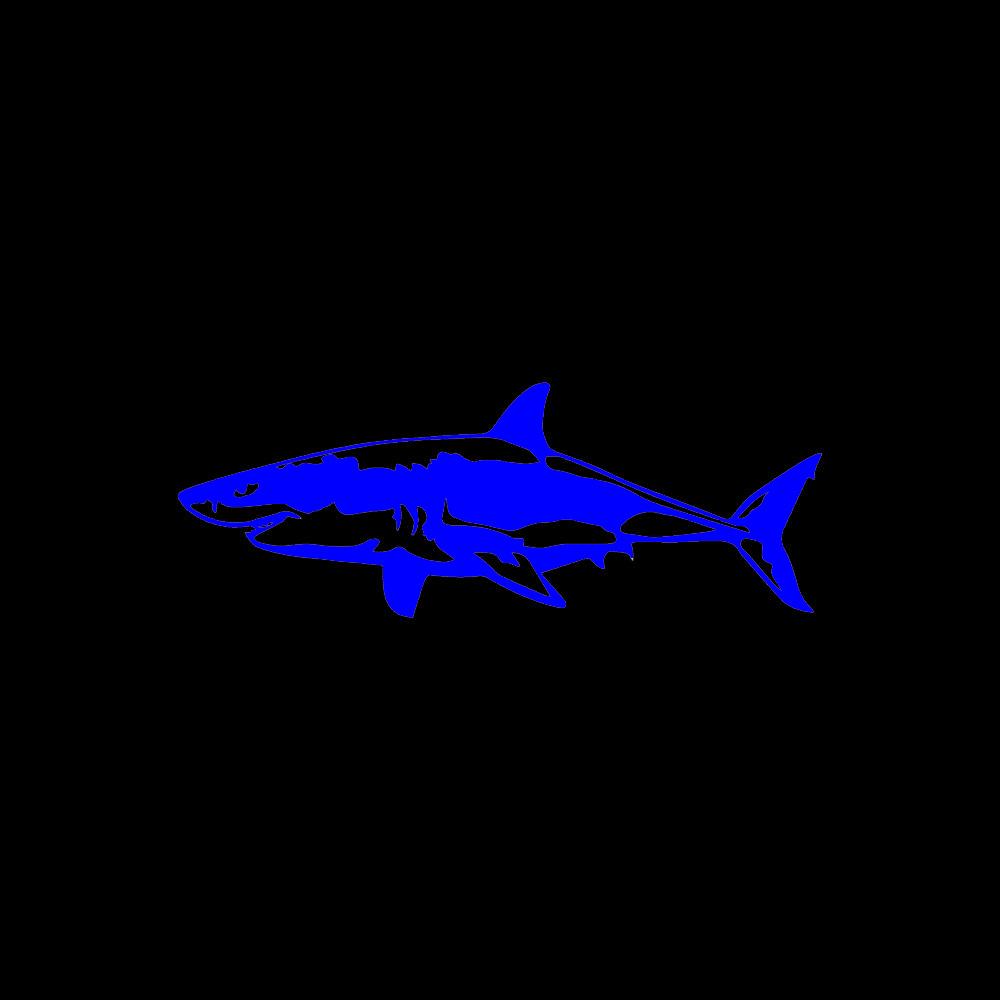 Car Sticker 17CM*6.5CM 3D Shark Creative Vinyl Sticker On Car Stickers and Decals Window Sticker Car-styling Decal