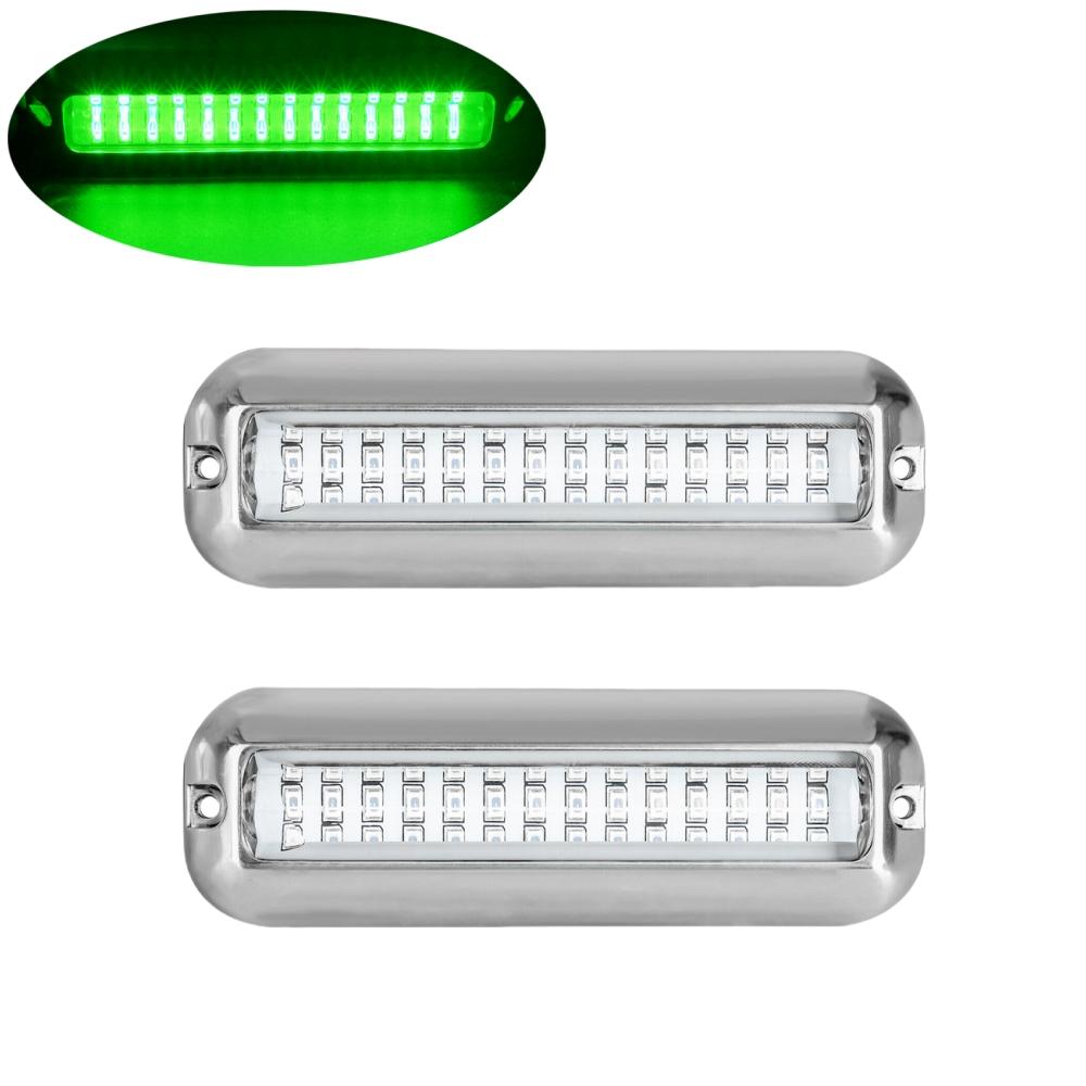 2X42 LED Yacht Underwater BOAT MARINE Transom RV LIGHTS Stainless Steel Pontoon Navigation Lights Yacht Boat Stern Anchor Lamp