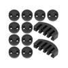 Violin Black Round Claw-Shaped Rubber Mute Silencer