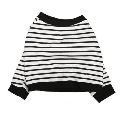 Dog Pajama Long Sleeve Black White Stripe Thick Padding Breathable Elastic Dog Shirt for Medium Large Pet