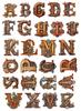1 set Kawaii Decorativi Retrò vapore lettere Adesivi Scrapbooking cancelleria Decorativi / Artigianato Fai da te Album Fotografico Junk Journal