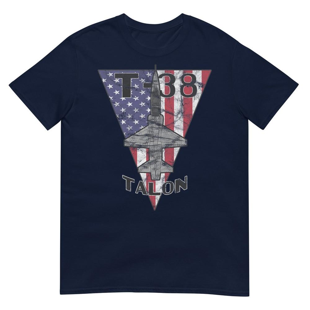 T38 Talon Military Jet Trainer Airplane Patriotic Vintage TShirt S