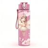 1PC Little Angel Baby Pink Soft Art Print 750ml Color Plastic Sports Water Bottle Leakproof Flip Straw Lid Suitable for Sports Office Home Use