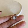 Dark Retro Cross Opening Adjustable Ring Women'S Niche Design Index Finger Ring Fashion Personalized Ring