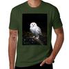 Majestic Winter Snowy Owl T-Shirt Boys Whites Boys Animal Print Customs Design Your Own Mens Funny T Shirts