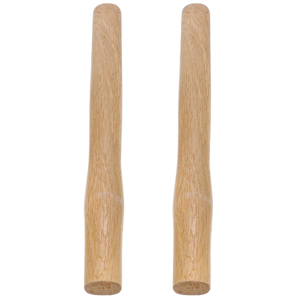 2Pcs 37Cm Hammer Handle Wooden Replacement with Natural Grain Texture Anti-Skid Grip for Claw Ball Peen Hammer Garden Repair
