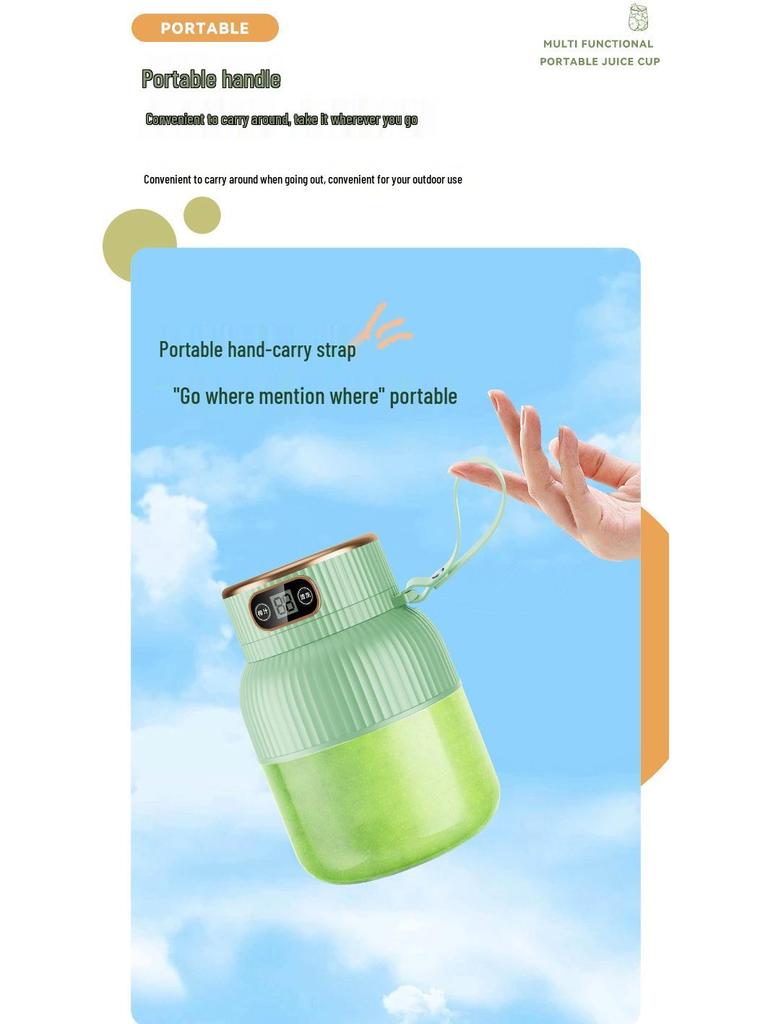 Portable Large Capacity Multifunctional Juicer & Water Cup