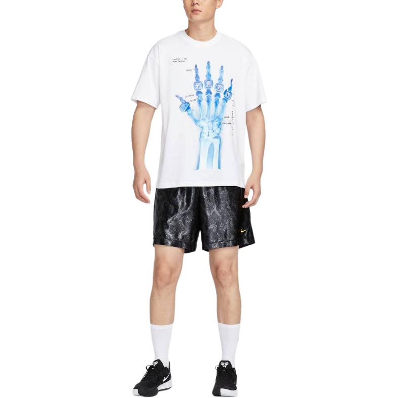 Nike FW24 Kobe X-Ray Series Comfortable Soft Versatile Short Sleeve T-Shirt Men Tops White HV6695-100