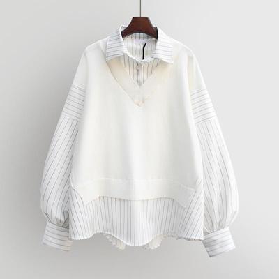 Spring Autumn Combination Women's Shirts Korean Loose Fashion Shirt