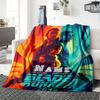 Blade Runner 2049 Future Cityscape Adventure Cozy Customizable Blanket Customize Your Name Texture Versatile For Sofa Couch Office Bed Picnics Four