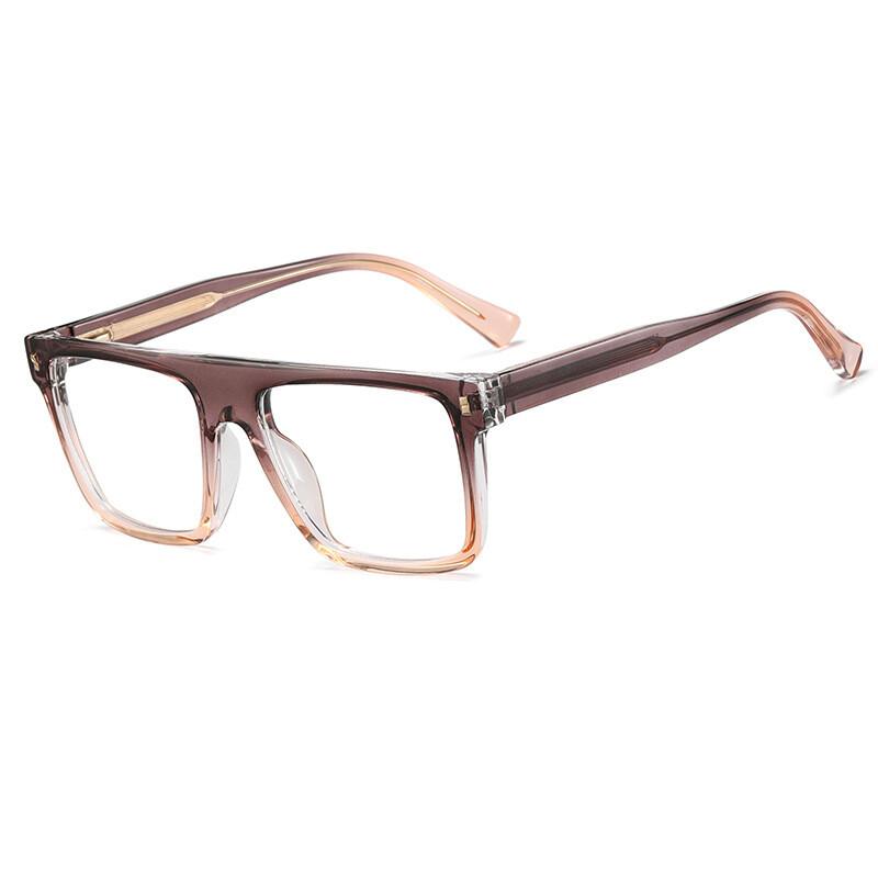 Fashionable Black Square Anti Blue Light Reading Glasses Spring Leg TR90 Presbyopia Glasses Customizable 0 to +600
