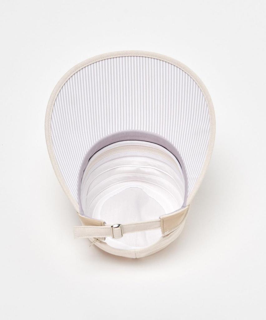 Munsingwear MG5SCP00L Visor Cap with UV Heat and Linen with Cosmetic Care WH00 Women's 2-Way Protection, Shielding, Material, Tape, White,