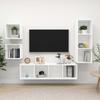 4-piece TV Stand Set Engineered Wood