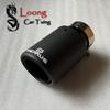 1Piece Remus Single Car Modification Exhaust Tips Black Pipe Matte Real Carbon Fiber Muffler Tailpipe for AK Universal