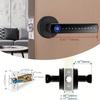 6 In 1 Digital Door Lock Bluetooth Electronic Password Smart Door Lock Handle APP Remote Unlock with Fingerprint Key Card