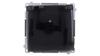 Simon Basic Schuko Socket with Earthing, Ip44 (Module) 16A, 250V, Screw Terminals Transparent Flap. Black Bmgz1B.01/49A