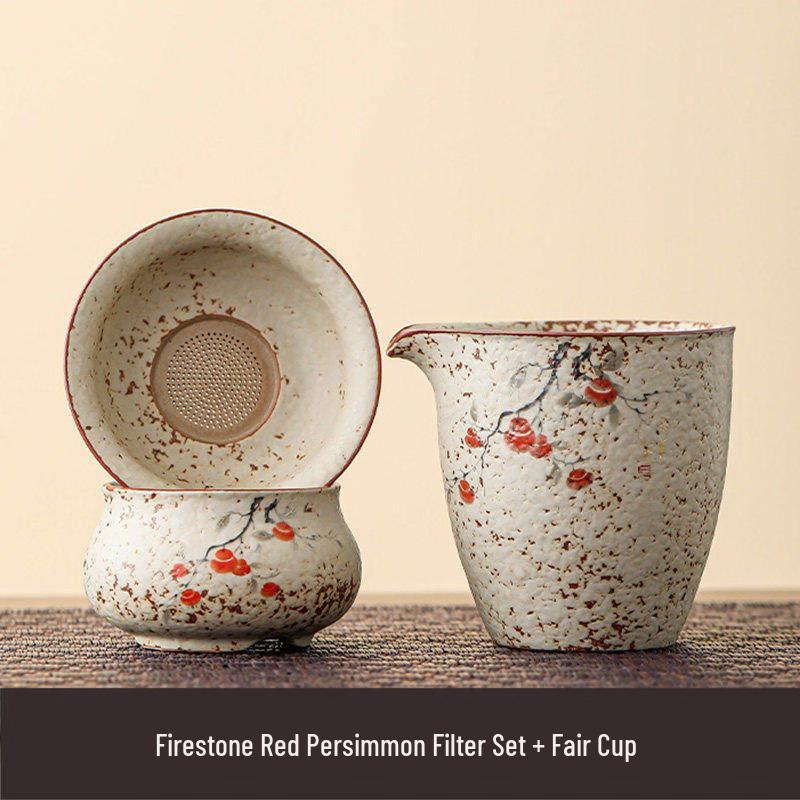 Tea Xun Flint Red Persimmon Fair Cup with Filter
