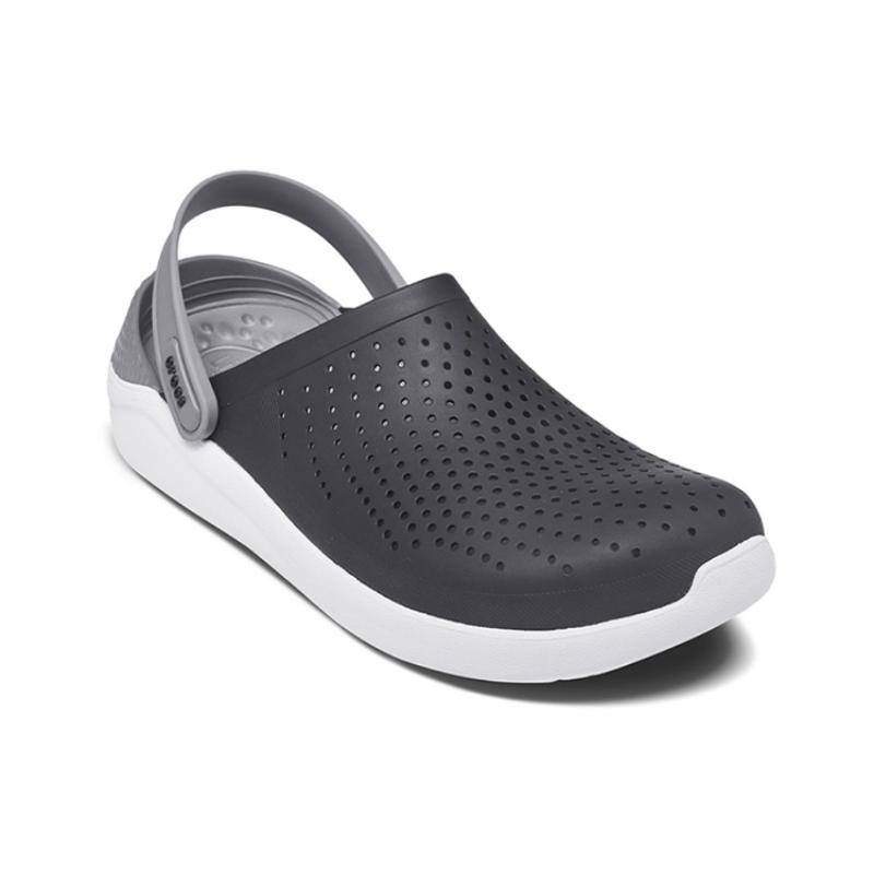 Crocs LiteRide Shoe Sandals Black Smoke Grey Unisex