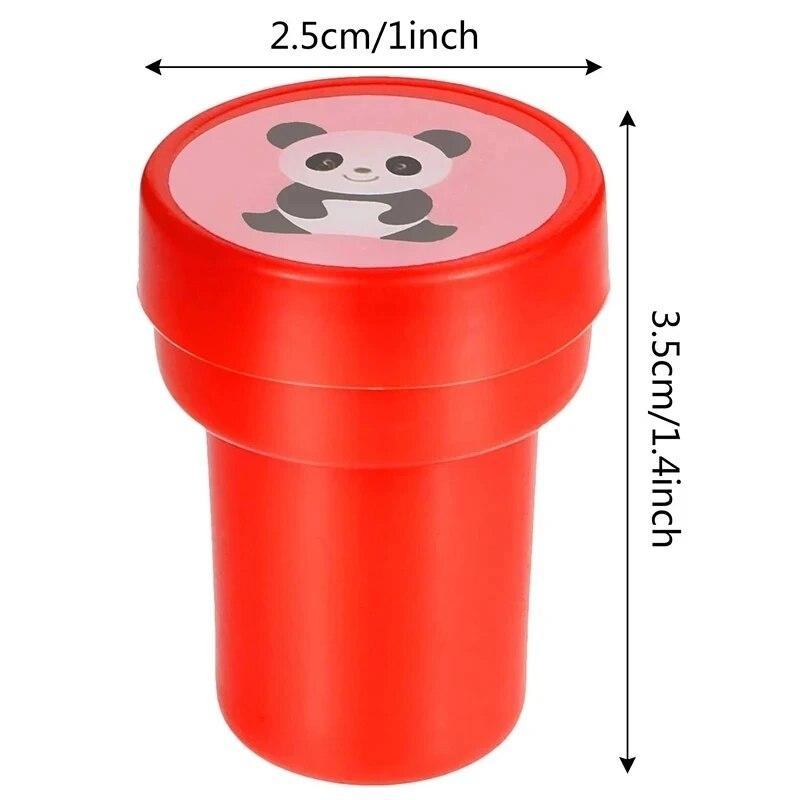 10pcs/Set Children Toy Stamps Cartoon Animals Fruits Kids Seal For Scrapbooking Stamper DIY Scrapbook Cartoon Stamper Toys