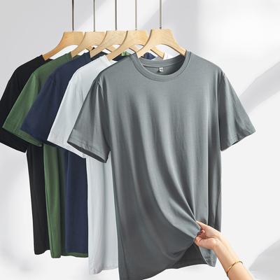 T-shirt met korte mouwen van ijssilk Zomer Ijskoud Zijdezacht Moerbeizijde Kleding Koreaanse Versie van Losse Dunne T-shirt met Halve Mouwen