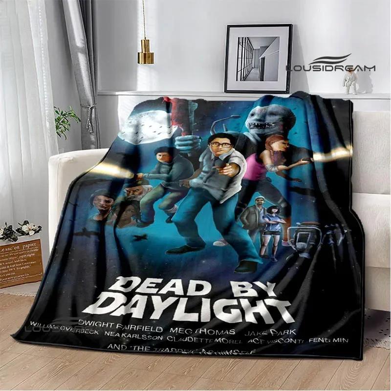 Coperte Stampate 3D Gioco D-Dead By Daylight Coperta Calda per Bambini Morbida e Confortevole Coperta da Casa da Viaggio Regalo di Compleanno