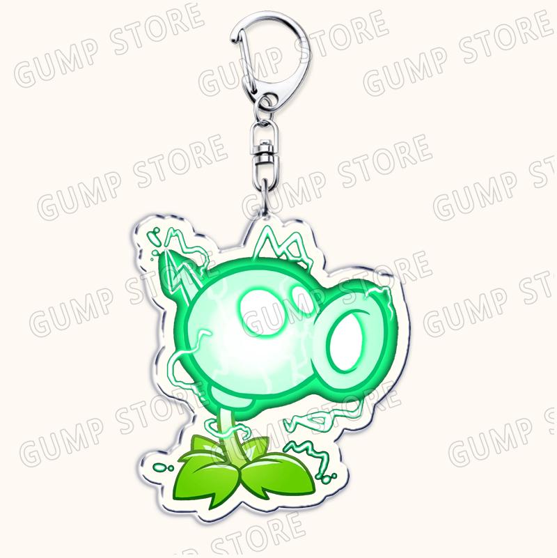 

Hot Plant Zombies Video Game Keychains for Accessories Bag Sunflower Peashooter Garden Warfare Keyrings Jewelry Fans Gamer Gifts