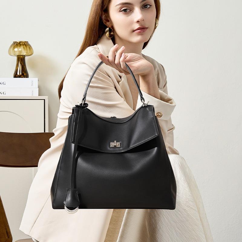 Backpack Women's Fashion Leather Office Workers Handbag Women's Premium Sense Shoulder Commuter Large Capacity Large Bag
