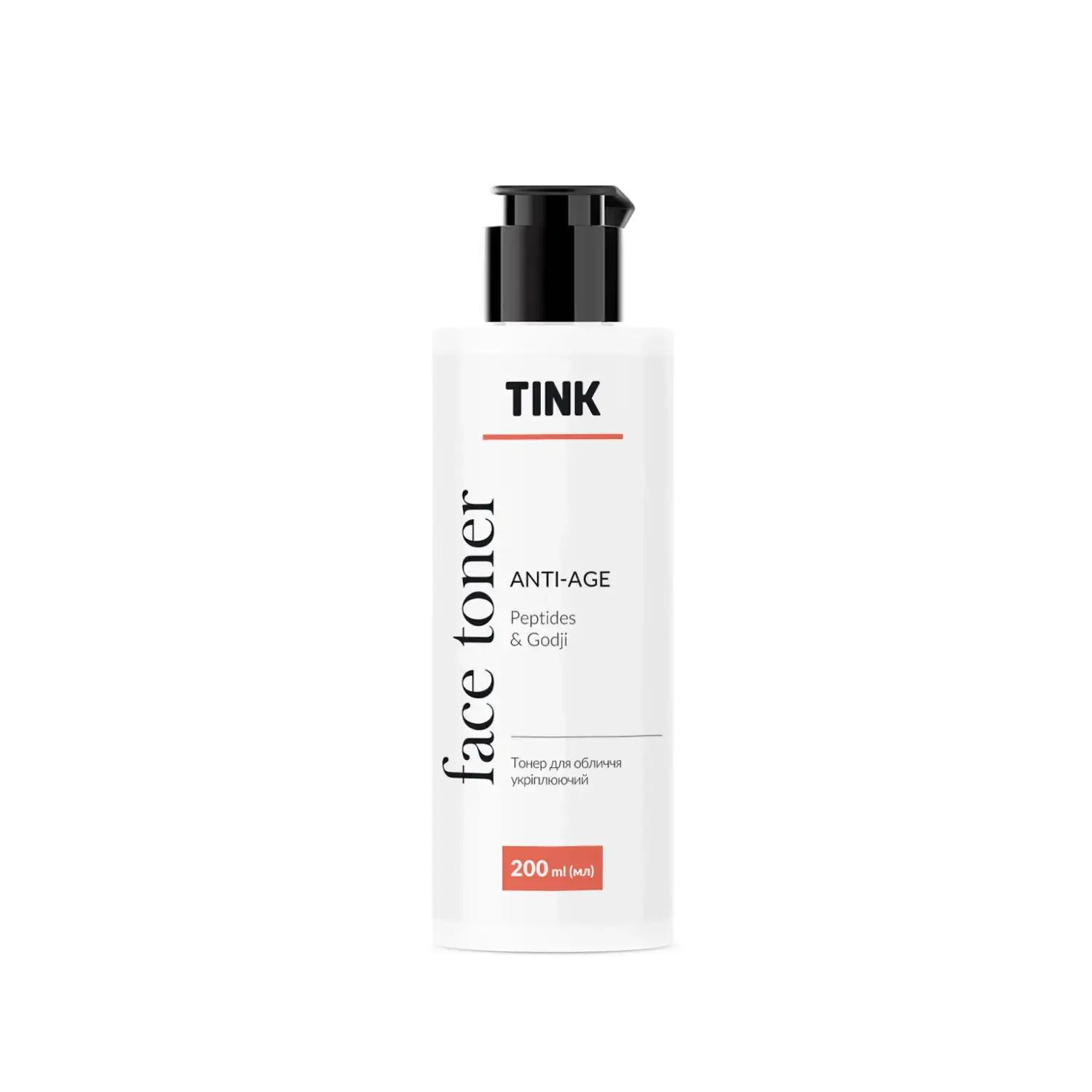 

Тонер для лица Укрепляющий Anti-age Пептиды-Ягоды годжи Tink 200 мл