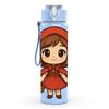 1PC Red Hood Little Red Riding Hood Print 750ml Color Plastic Sports Water Bottle Leakproof Flip Straw Lid Suitable for Sports Office Home Use