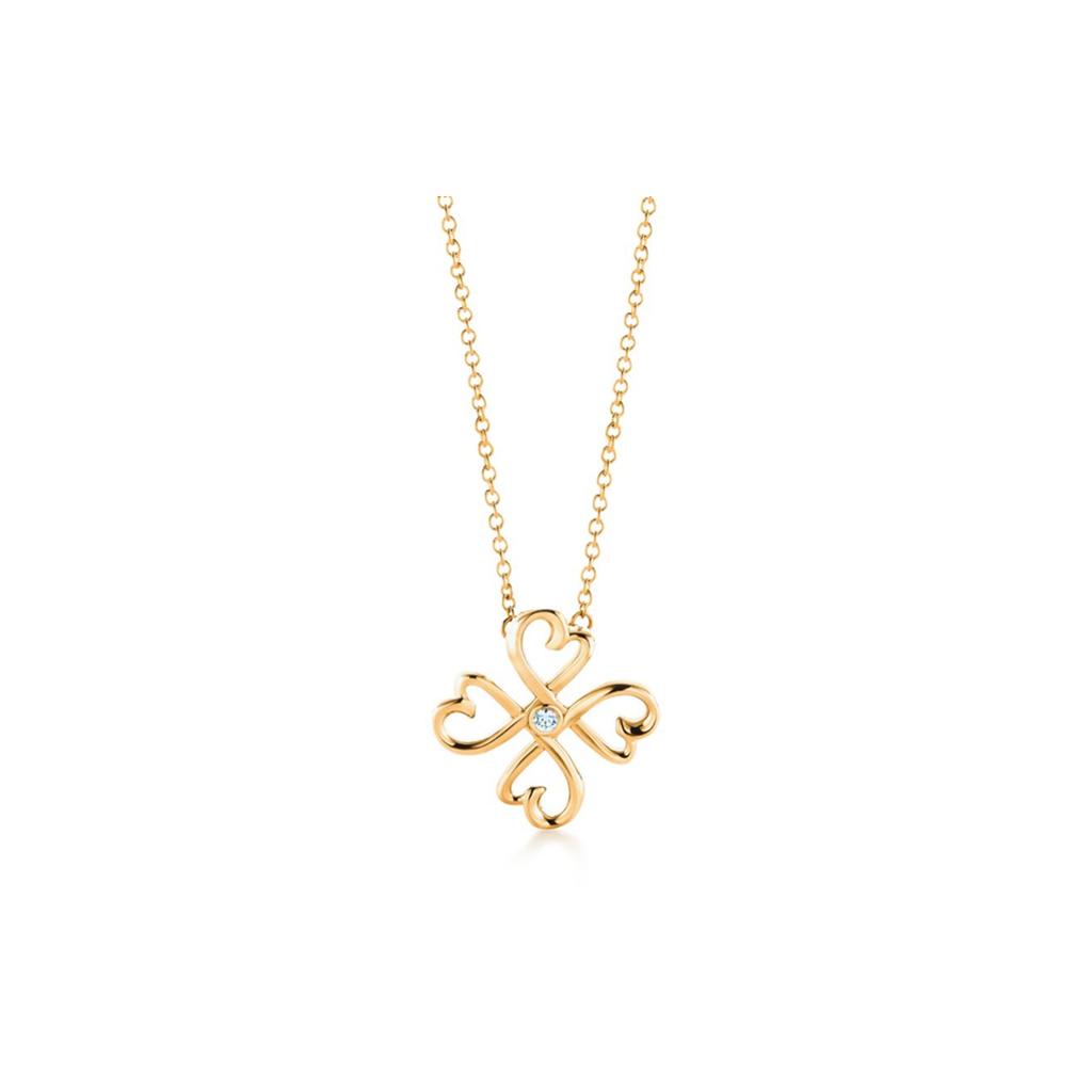 TIFFANY & CO . Paloma Picasso 18 Karat Gold Diamant Halsketten Damen Gold 60021539
