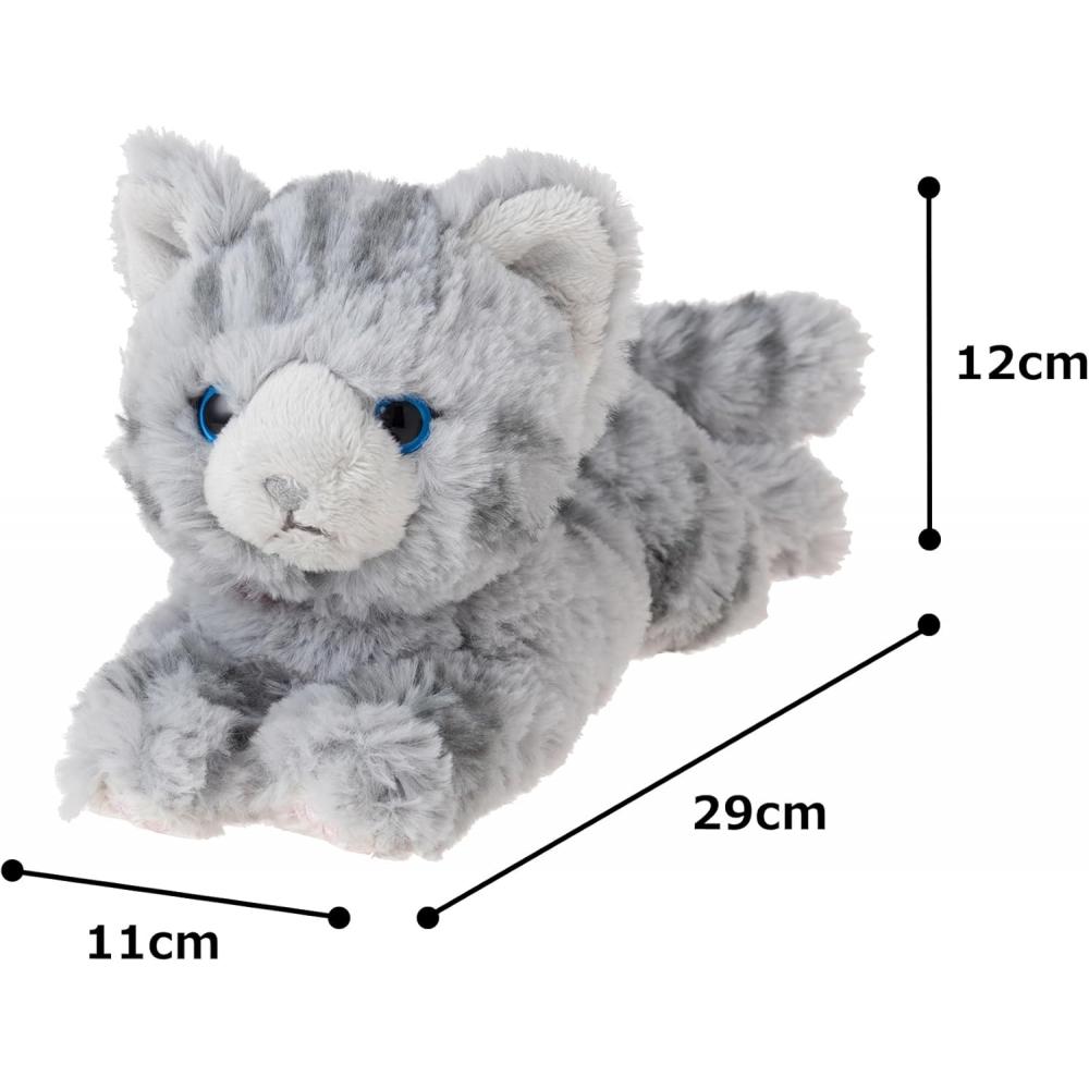 Sunlemon Cat Plush Gy Gray 11x29x12cm P 8012