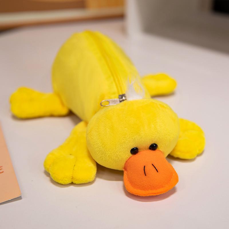 Plush Animal Pen Case With Large Capacity For Students And Office Supplies