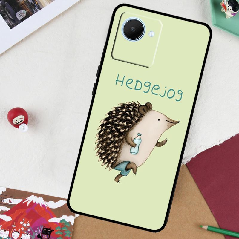 Hedgehog For Realme GT 7 Pro GT 6 5 6T 10 11 12 13 14 Pro Plus C61 C53 C51 C21Y C25S C75 C55 C67 Case