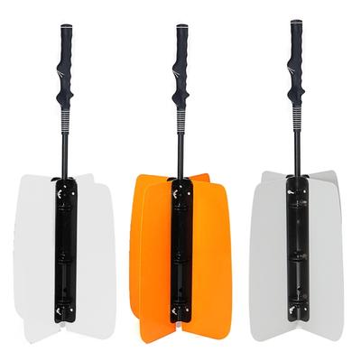 Golf Propeller Fan Trainer Swing Wind Power Training Tool Golf Swing Fan, Golf Swing Trainer Aid with Nonslip Grip