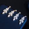 Korean Style AAA Zircon Earrings & Necklace Set for Weddings & Evenings