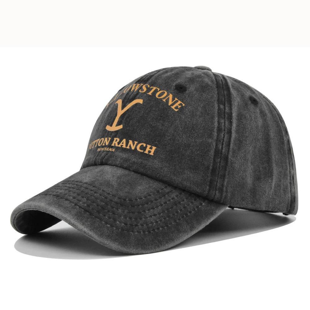 Cappellino da baseball retro stampato YELLOWSTONE per Unisex e Donne, moda casual quotidiana attrezzatura da viaggio Unisext
