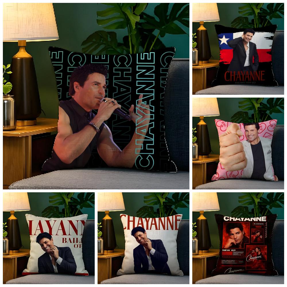 Latin Pop Music C-Chayanne 1 Pillow Case Natural Linen Organic Fabric Double-Sided Printing Sofa Home Decor Gift Pillow Case