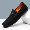 Men's Plus Size Rose Bean Soft Leather Casual Shoes - Red Pointed Toe Summer Trend
