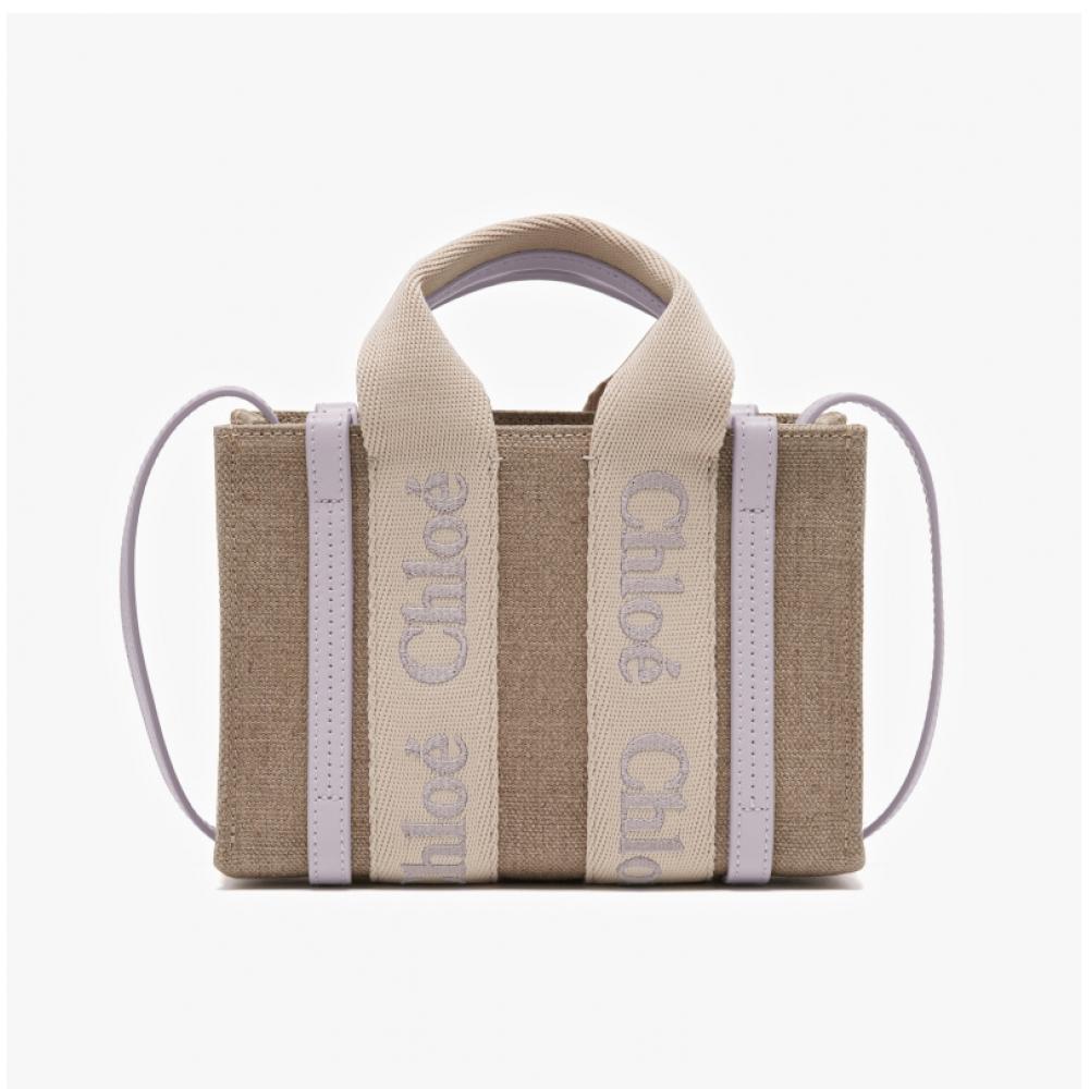 Chloe Chc24up237l17 084 Woody Mini Henkeltasche